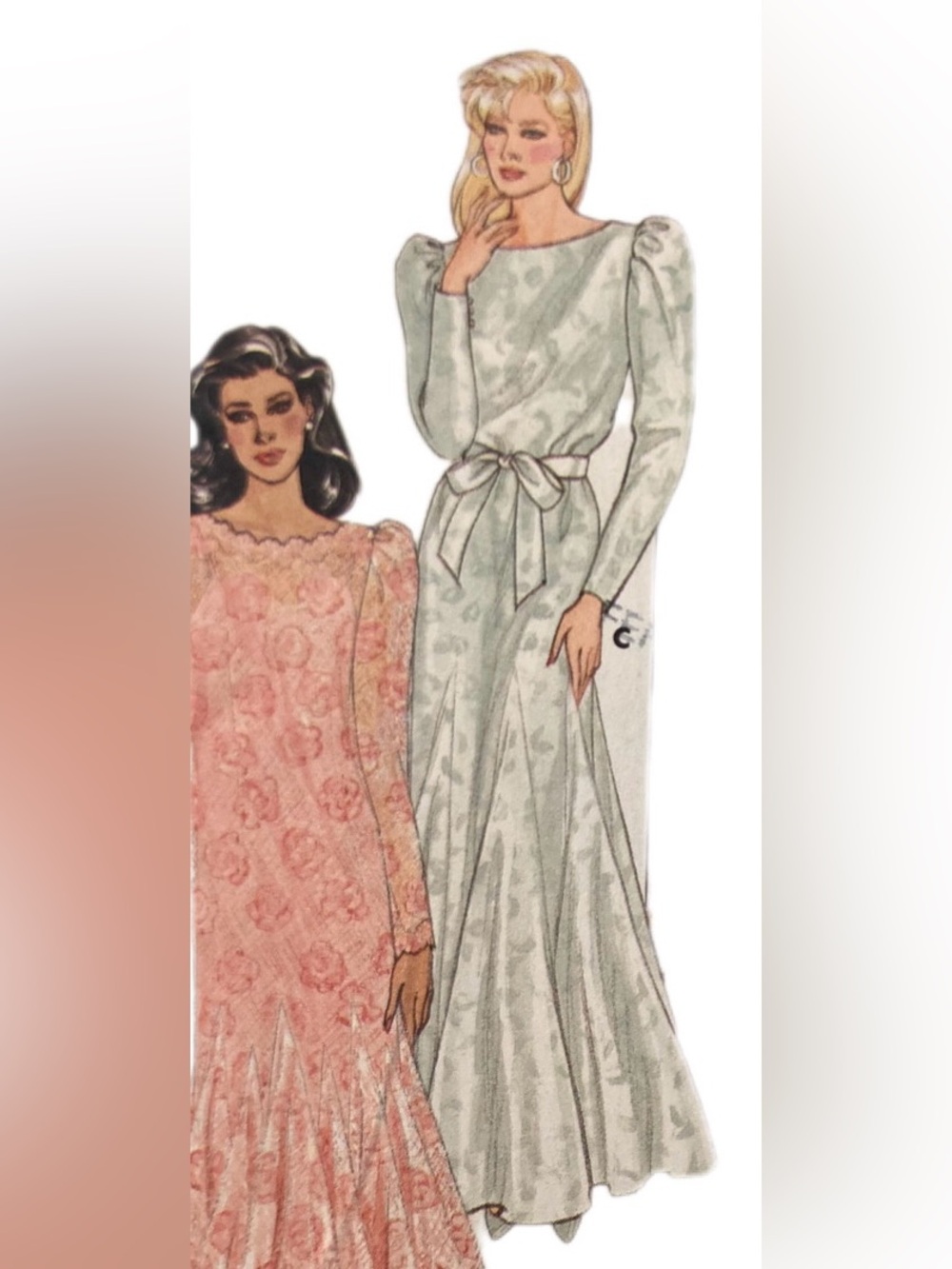 Butterick vintage 80’s formal or bridal sewing pattern uncut